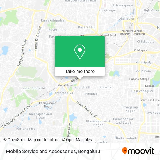 Mobile Service and Accessories map