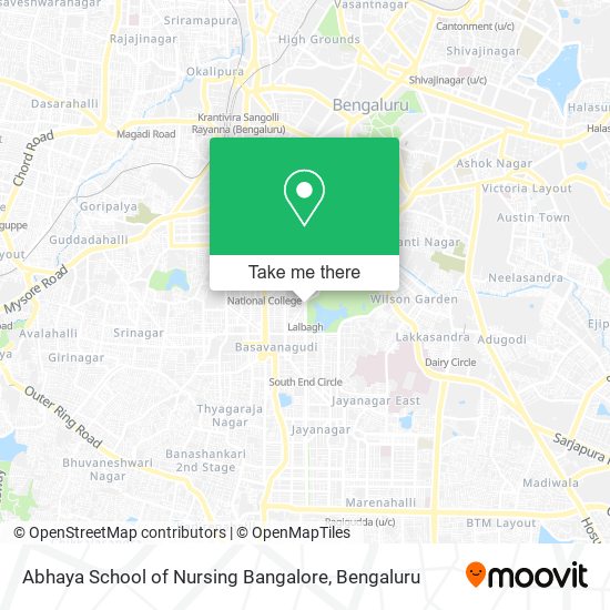 Abhaya School of Nursing Bangalore map