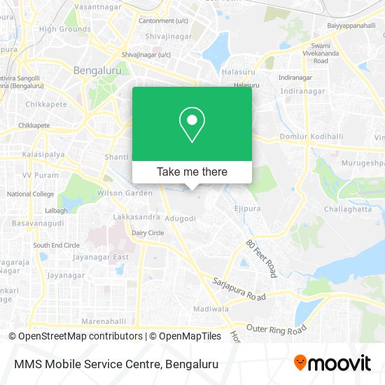 MMS Mobile Service Centre map