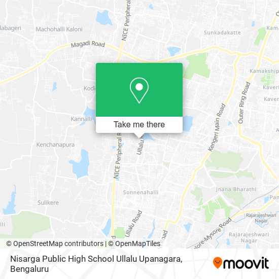 Nisarga Public High School Ullalu Upanagara map