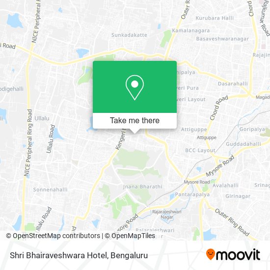 Shri Bhairaveshwara Hotel map