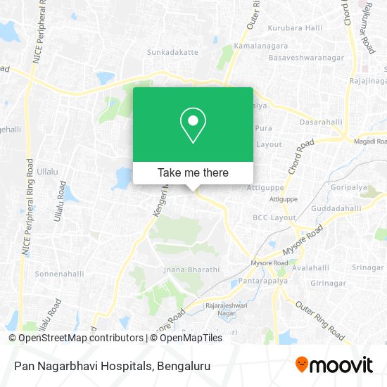 Pan Nagarbhavi Hospitals map