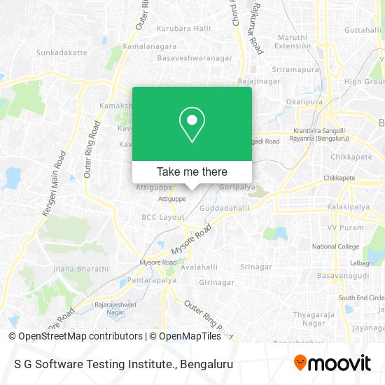 S G Software Testing Institute. map