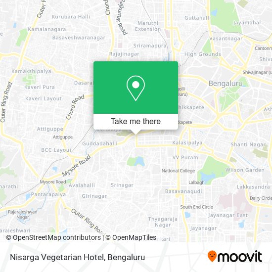 Nisarga Vegetarian Hotel map