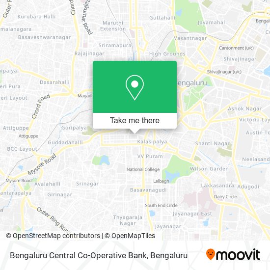 Bengaluru Central Co-Operative Bank map