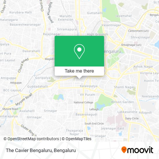 The Cavier Bengaluru map