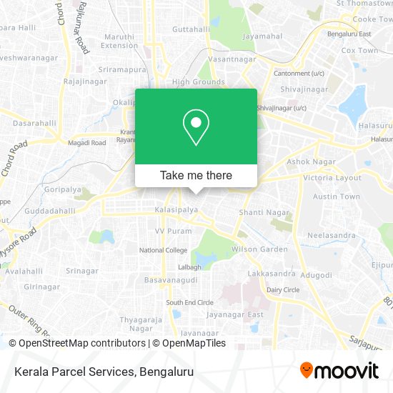 Kerala Parcel Services map