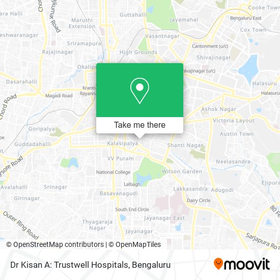 Dr Kisan A: Trustwell Hospitals map
