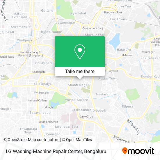 LG Washing Machine Repair Center map