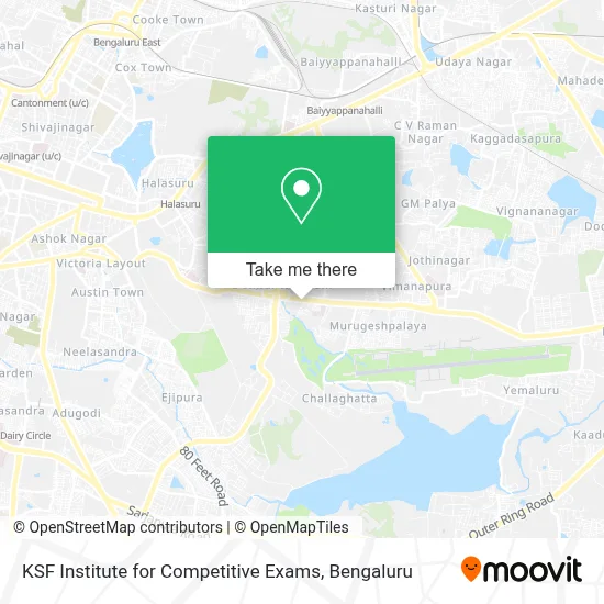 KSF Institute for Competitive Exams map