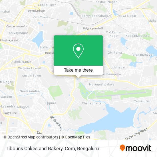 Tibouns Cakes and Bakery. Com map
