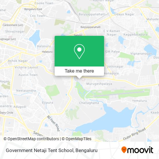 Government Netaji Tent School map