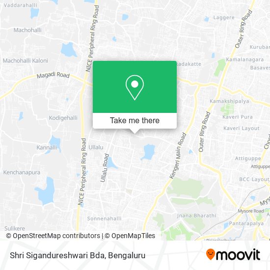 Shri Sigandureshwari Bda map
