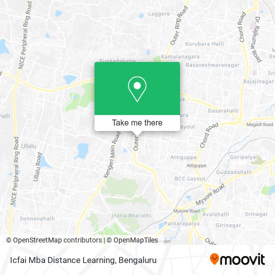 Icfai Mba Distance Learning map