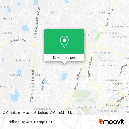 Giridhar Travels map