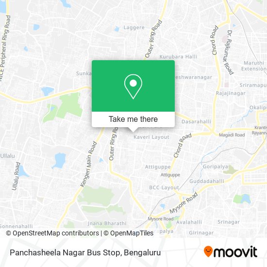 Panchasheela Nagar Bus Stop map