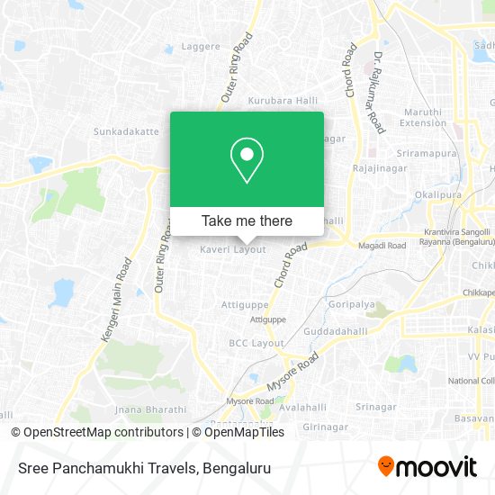 Sree Panchamukhi Travels map