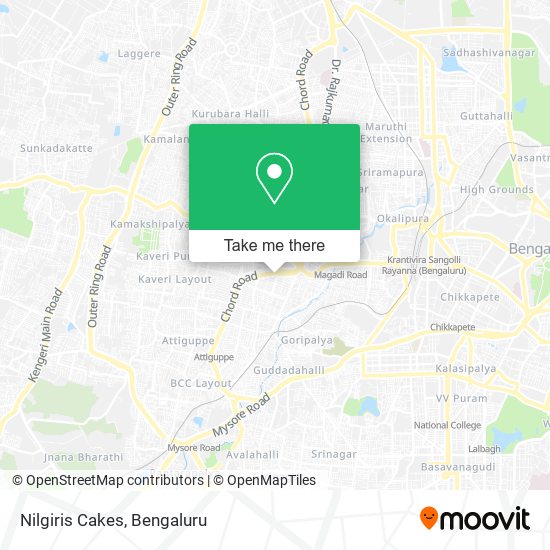 Nilgiris Cakes map