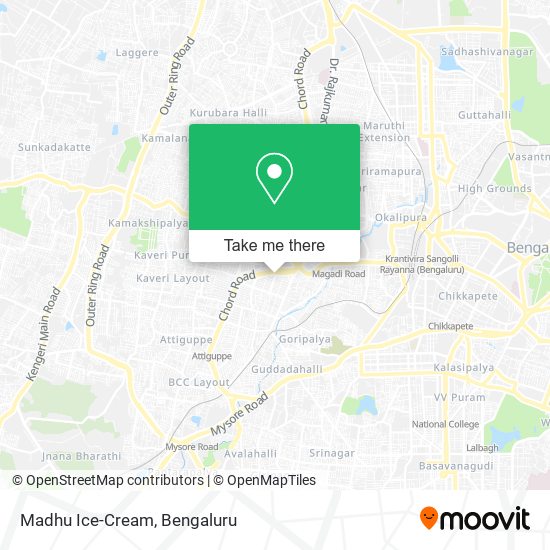 Madhu Ice-Cream map