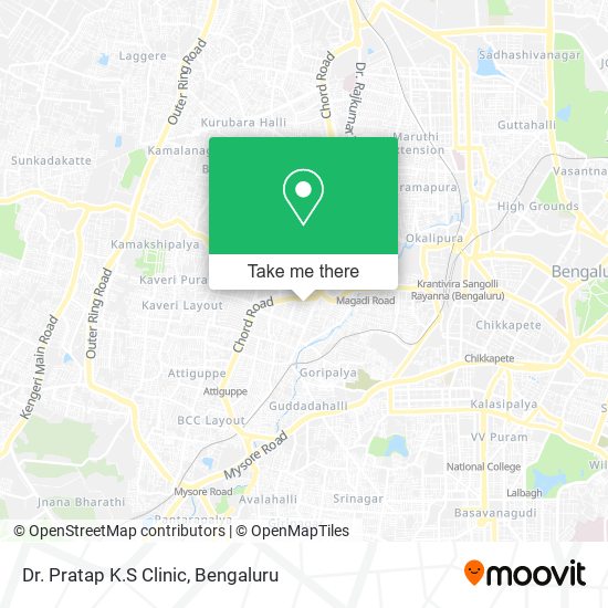 Dr. Pratap K.S Clinic map