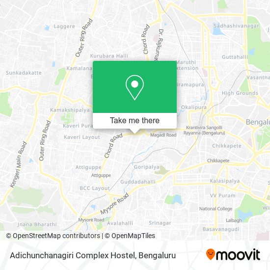 Adichunchanagiri Complex Hostel map