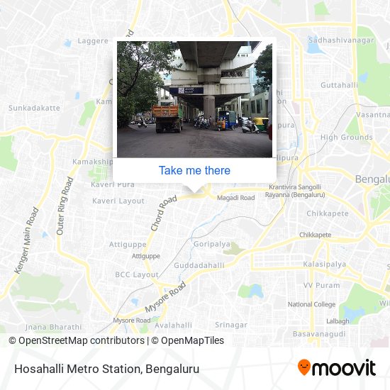 Hosahalli Metro Station map