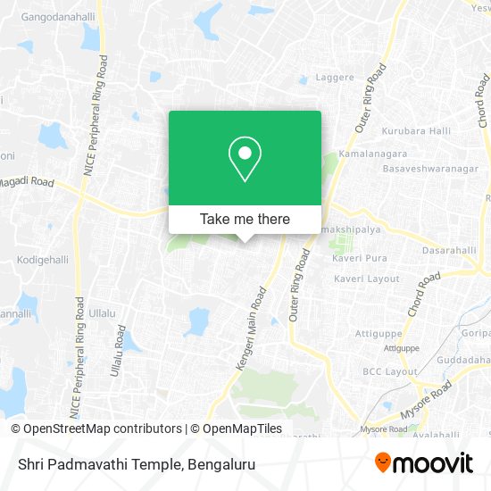 Shri Padmavathi Temple map