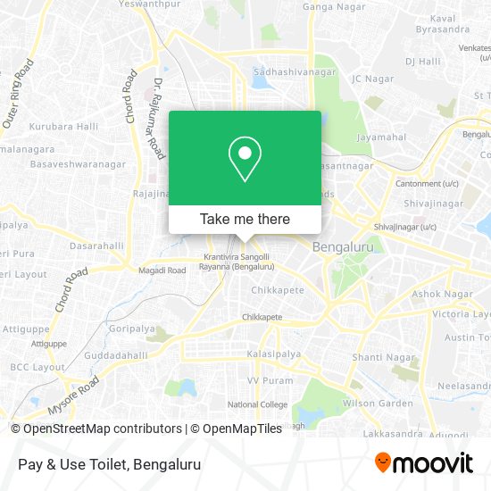 Pay & Use Toilet map