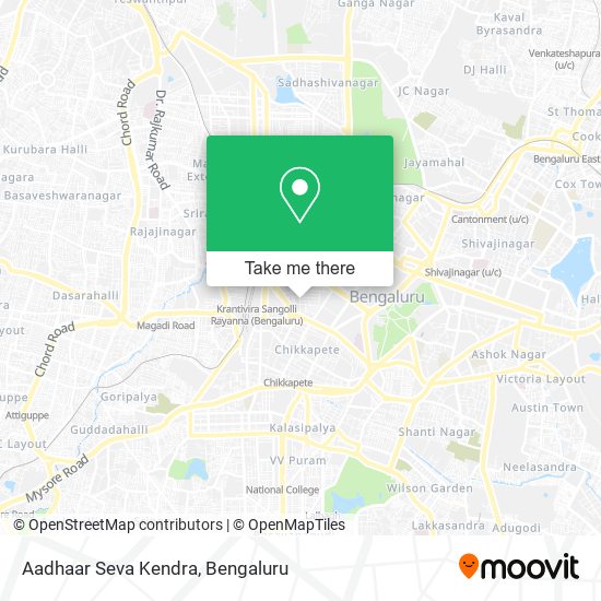 Aadhaar Seva Kendra map