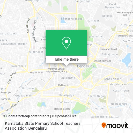 Karnataka State Primary School Teachers Association map