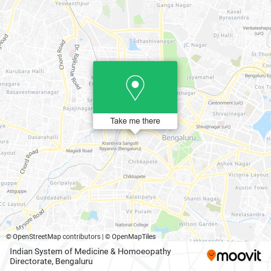 Indian System of Medicine & Homoeopathy Directorate map