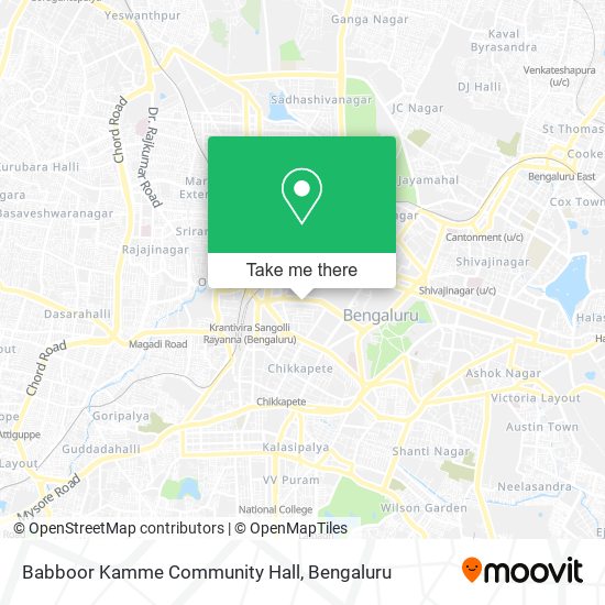 Babboor Kamme Community Hall map