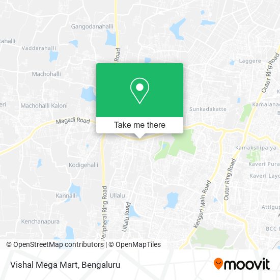 Vishal Mega Mart map