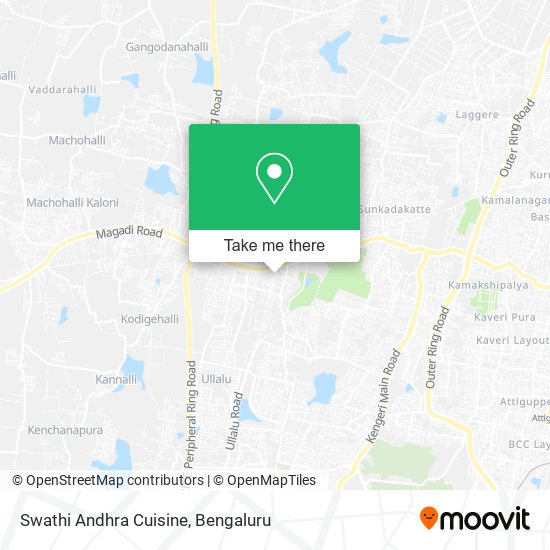 Swathi Andhra Cuisine map