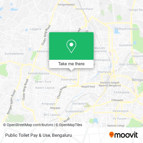 Public Toilet Pay & Use map