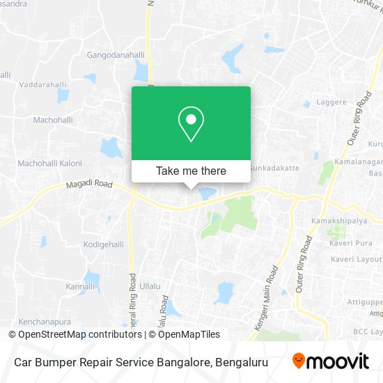 Car Bumper Repair Service Bangalore map