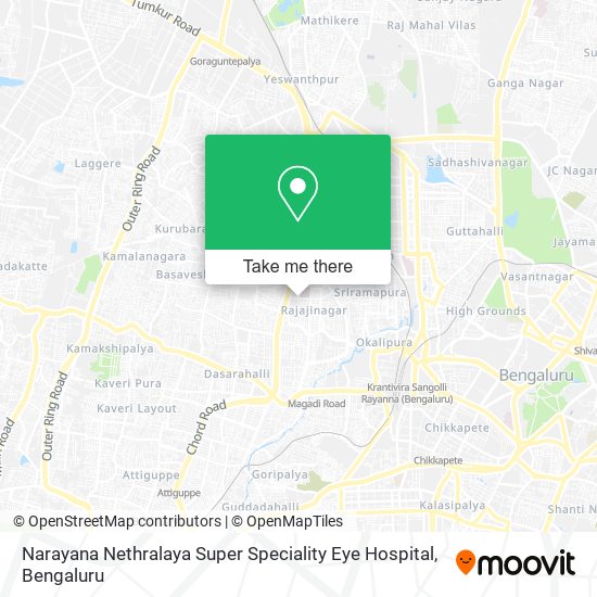 Narayana Nethralaya Super Speciality Eye Hospital map