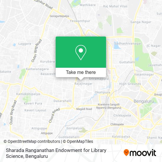 Sharada Ranganathan Endowment for Library Science map