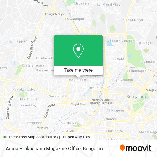 Aruna Prakashana Magazine Office map