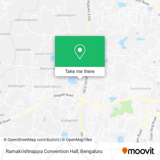 Ramakrishnappa Convention Hall map