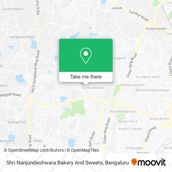 Shri Nanjundeshwara Bakery And Sweets map