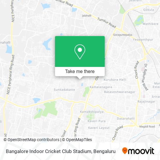 Bangalore Indoor Cricket Club Stadium map