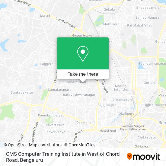 CMS Computer Training Institute in West of Chord Road map