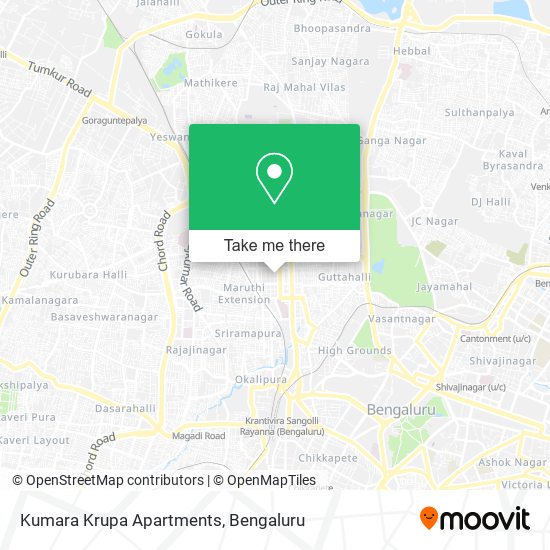 Kumara Krupa Apartments map