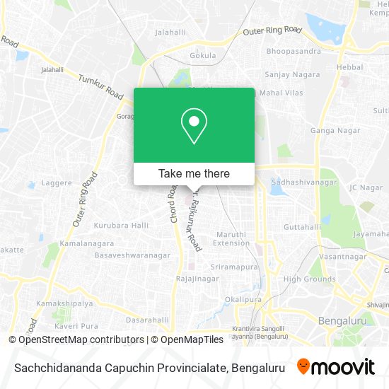 Sachchidananda Capuchin Provincialate map