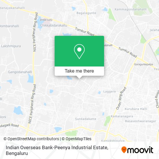 Indian Overseas Bank-Peenya Industrial Estate map