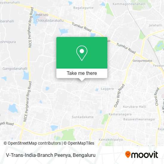 V-Trans-India-Branch Peenya map
