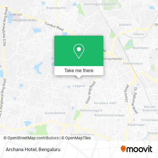 Archana Hotel map