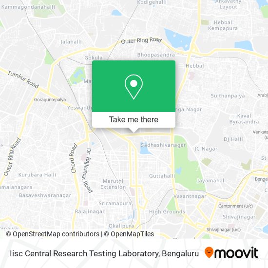 Iisc Central Research Testing Laboratory map