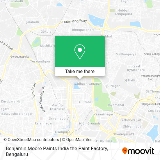 Benjamin Moore Paints India the Paint Factory map